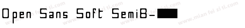 Open Sans Soft SemiB字体转换
